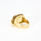 Bague 53 Bague en or jaune 18k sertie d’une citrine fumée 58 Facettes M8888