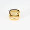 Bague 53 Bague en or jaune 18k sertie d’une citrine fumée 58 Facettes M8888