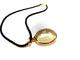 Pendentif Pendentif citrine en or blanc 18K sur cordon noir 58 Facettes M8942