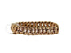 Gourmette maille américaine en or jaune 18k 58 Facettes M9087