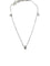 Collier La Brune et la Blonde 360° - Collier en or blanc 18K et 3 diamants 58 Facettes M8927