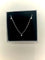 Collier La Brune et la Blonde 360° - Collier en or blanc 18K et 3 diamants 58 Facettes M8927