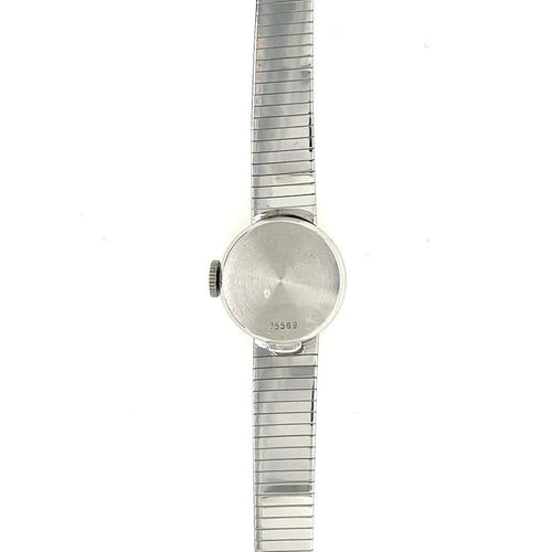Montre UTI - Montre femme vintage en or blanc 18 carats 58 Facettes
