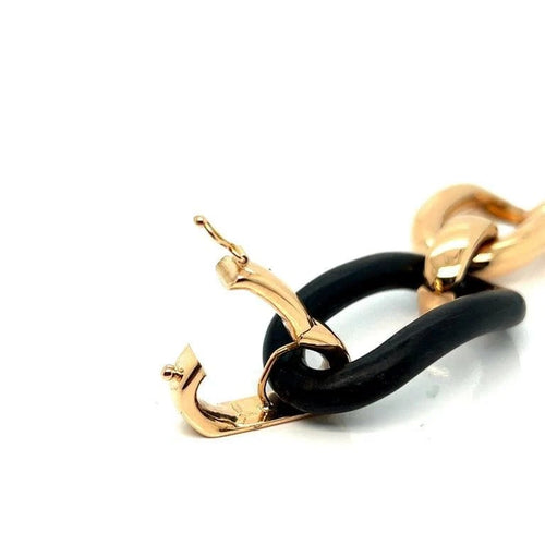 Bracelet Bracelet en or rose et bois d'ébène 58 Facettes