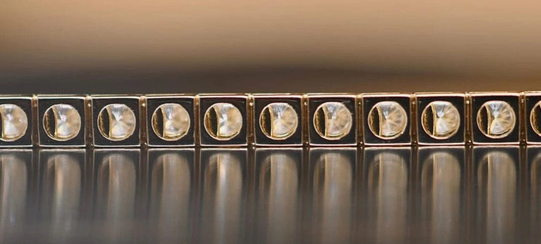 Bracelet Bracelet tennis en or jaune 18 carats et diamants 58 Facettes