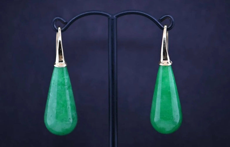 Boucles d'oreilles Boucles d'oreilles en jade 58 Facettes