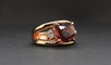 Bague 53 Bague en or rose 18 carats avec tourmaline rose et diamants Troïda 58 Facettes