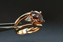 Bague 53 Bague en or rose 18 carats avec tourmaline rose et diamants Troïda 58 Facettes