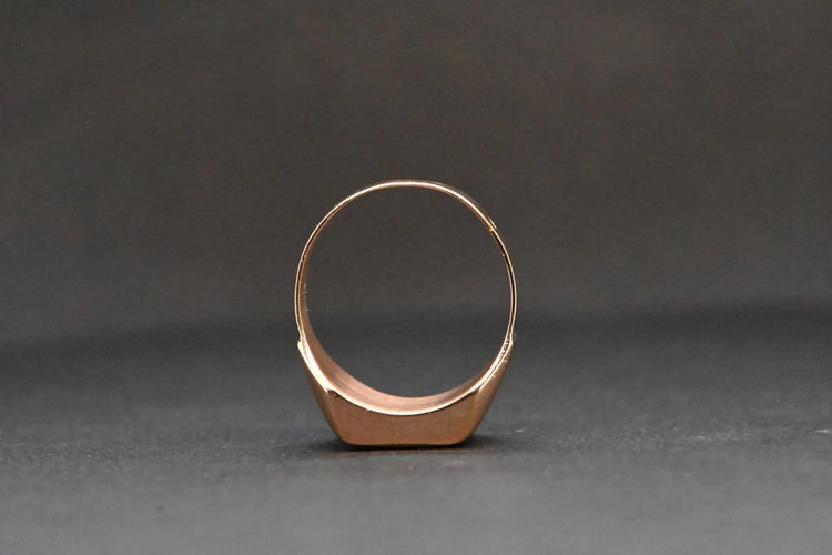 Bague 52 Chevalière en or jaune 18 carats, taille 52 58 Facettes