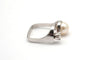 Bague 49 Bague en or blanc 750 millièmes avec diamant et perle 58 Facettes