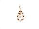 Pendentif Pendentif ancien en or jaune 750 avec perles et grenats 58 Facettes