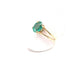 Bague 57 Bague en or jaune 750 avec émeraude 58 Facettes