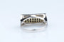 Bague 59 Bague diamants noirs 0,64 ct en or jaune et blanc 18K 58 Facettes BGDNCC1385-107
