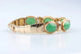 Bracelet Bracelet vintage en or jaune 14K et jade 58 Facettes BRJAD14KC631-107