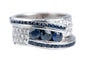 Bague 50 Bague 1,65 ct en or blanc, saphirs et diamants 58 Facettes BGADOC405-107