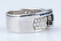 Bague 50 Bague 1,65 ct en or blanc, saphirs et diamants 58 Facettes BGADOC405-107