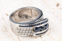 Bague 50 Bague 1,65 ct en or blanc, saphirs et diamants 58 Facettes BGADOC405-107