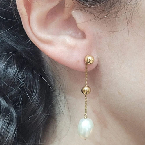 Boucles d'oreilles Boucles d’oreilles détachables en or 18 carats et perles 58 Facettes PE931T79