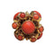 Pendentif Pendentif en or jaune 18 carats avec corail et perles Akoya 58 Facettes SREFCORPER