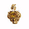 Pendentif Pendentif lanterne en or jaune 18 carats avec perles Akoya et corindons 58 Facettes COV1258