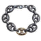 Bracelet Bracelet câble en argent et or jaune 18 carats 58 Facettes T444