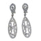 Boucles d'oreilles Boucles d'oreilles longues en or blanc 18 carats et diamants 58 Facettes P199