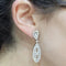 Boucles d'oreilles Boucles d'oreilles longues en or blanc 18 carats et diamants 58 Facettes P199