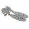 Boucles d'oreilles Boucles d'oreilles longues en or blanc 18 carats et diamants 58 Facettes P199