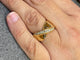 Bague 52 Bague en or jaune 18 carats sertie de diamants 58 Facettes