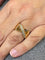 Bague 52 Bague en or jaune 18 carats sertie de diamants 58 Facettes