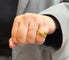 Bague 52 Bague en or jaune 18 carats sertie de diamants 58 Facettes