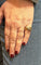 Bague 52 Bague en or jaune 18 carats sertie de diamants 58 Facettes