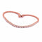 Bracelet Bracelet tennis en or rose 18 carats et diamants 58 Facettes