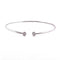 Bracelet Bracelet jonc en or blanc 18 carats avec diamants 58 Facettes
