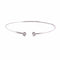Bracelet Bracelet jonc en or blanc 18 carats avec diamants 58 Facettes