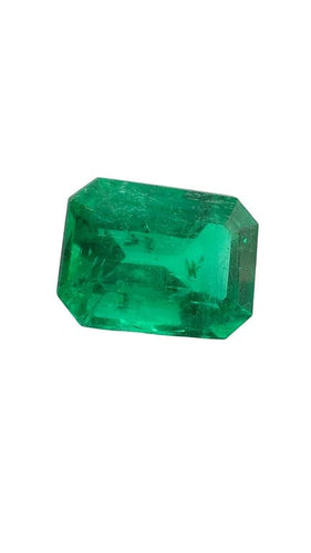 Bague Émeraude de Colombie certifiée LFG - Pierre 3,19 carats rectangulaire 58 Facettes