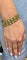 Bracelet Bracelet souple en or jaune 14 carats et turquoises 58 Facettes