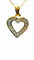 Collier Chaîne et pendentif cœur - Collier en or jaune 18 carats et diamants 58 Facettes