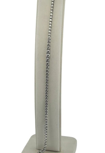 Bracelet Bracelet tennis rivière de diamants en or blanc 18 carats 58 Facettes
