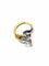 Bague 53 Bague serpent en or jaune et blanc avec diamants et émeraudes 58 Facettes