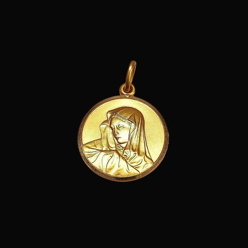 Pendentif Médaille Vierge - Pendentif en or jaune 18K 58 Facettes Med.Vierge.1034