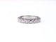 Bague 54 Demi-alliance - Bague en or blanc 18K et diamants 58 Facettes ALL.BAR-FA.46