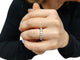 Bague 54 Demi-alliance - Bague en or blanc 18K et diamants 58 Facettes ALL.BAR-FA.46
