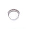 Bague 54 Demi-alliance - Bague en or blanc 18K et diamants 58 Facettes ALL.BAR-FA.46