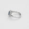 Bague 47 Bague marguerite en or gris 18k, saphir ovale et diamants 58 Facettes DADB-05