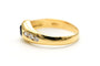 Bague 54 Bague contemporaine en or jaune 18 carats, saphir et diamants 58 Facettes 23173