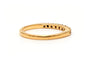 Bague 51 Alliance demi-américaine en or jaune 18 carats et diamants 58 Facettes 23232