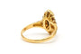 Bague 52 Bague contemporaine sertie d’un saphir et de diamants en or jaune 18 carats 58 Facettes 23234