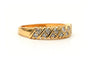 Bague 53 Bague contemporaine en or jaune 18 carats sertie de diamants 58 Facettes 23233