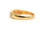 Bague 53 Bague contemporaine en or jaune 18 carats sertie de diamants 58 Facettes 23233